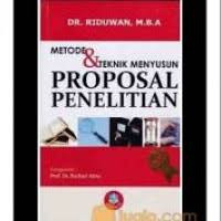 Image of Metode & Teknik Menyusun Proposal Penelitian