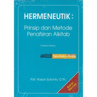 Image of Hermeneutik : Prinsip dan metode penafsiran Alkitab
