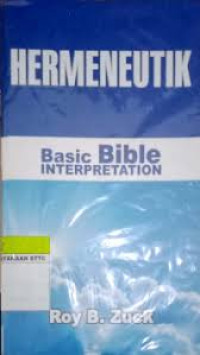 Image of Hermeneutik: Basic Bible Interpretation